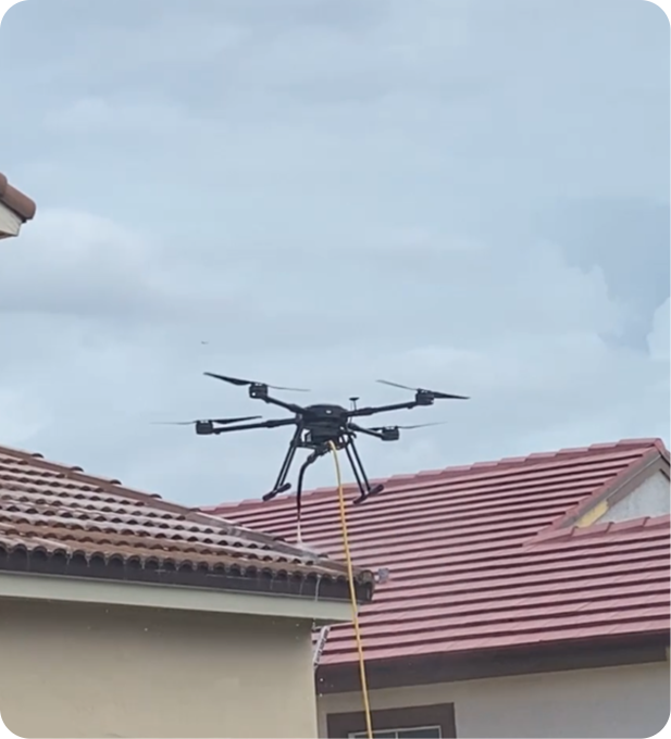 Nettoyage par drone